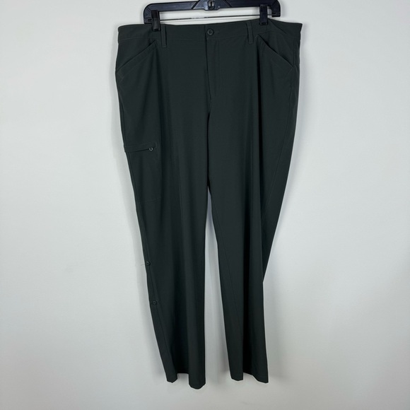 Eddie Bauer Gray Grey Straight Leg Convertible Hiking Outdoor Pants Trail - Picture 1 of 5
